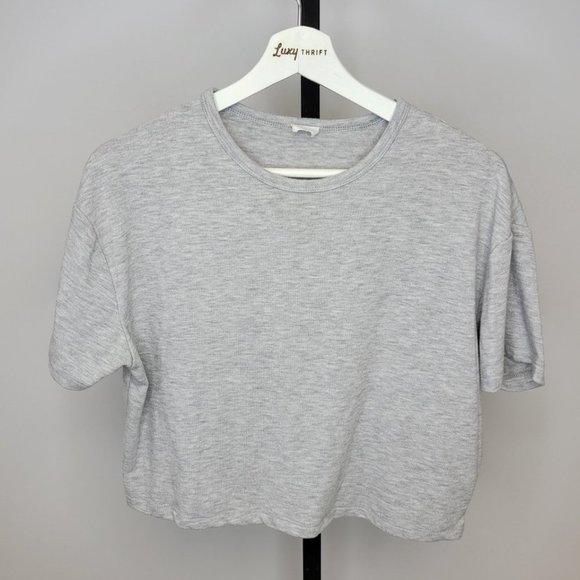 Aritzia Gray Short Sleeve Tee - Picture 1 of 5